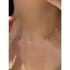 1 kus jednoduchého a elegantního náhrdelníku s přívěskem ve tvaru kapky vody ze zirkonu, lehký řetízek ke klíční kosti, všestranný pro dojíždění, k obdarování