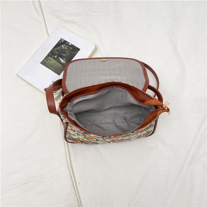 Women's Vintage Floral Crossbody Bag Retro Shoulder Handbag Casual Flap Purse for Ladies Fashion Tote Bag 2026