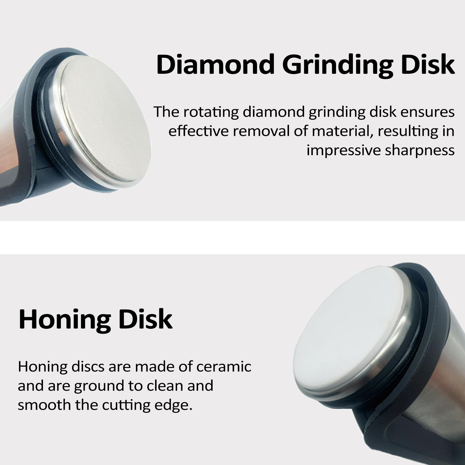 Rolling Knife Sharpener Kit Metal Knife Sharpening System with Magnetic Base 15 18 20 25 Degree Sharpening Knife Silver Knife Sharpener