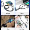 100W 5A 3 in 1 1,2 m Schnellladekabel Micro-USB Typ C Lightning-Kabel für iPhone Samsung Huawei Xiaomi Handy-Ladegerät USB C Datenkabel