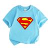 Kids Boys Girls Crew Neck Short Sleeve T-Shirt, 100% Cotton Super Hero S Graphic Casual Summer Soft Tee for Toddler Children Daily Wear Party Active O