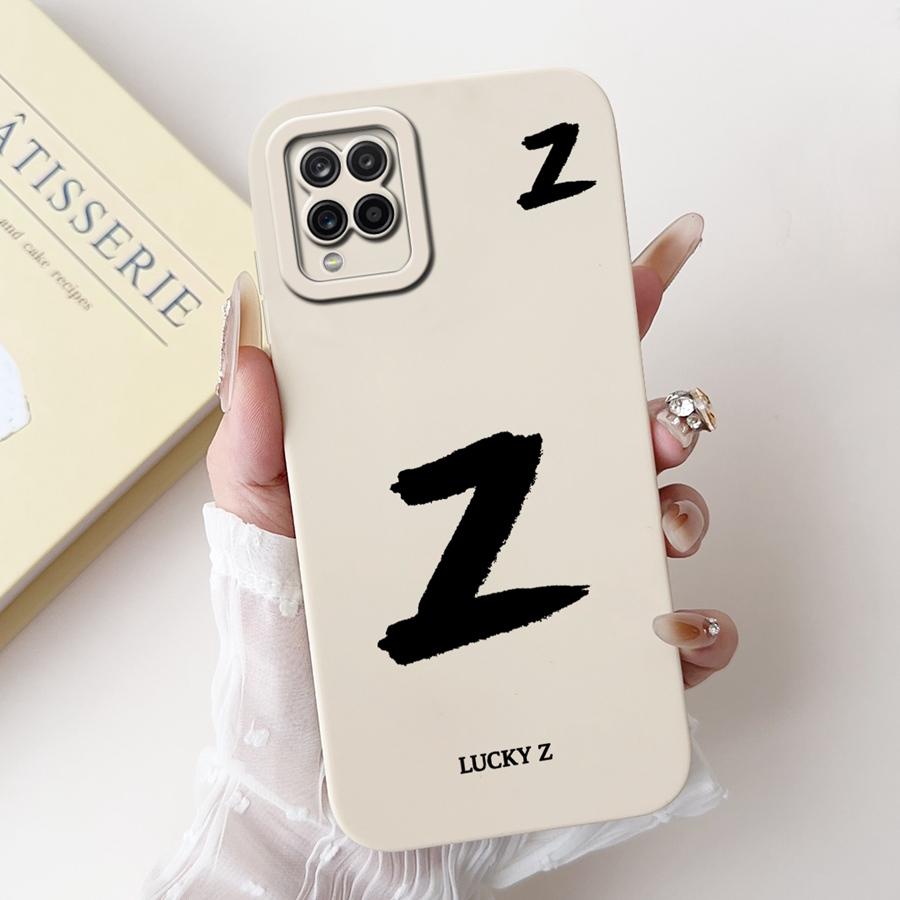 Für Samsung Galaxy A12 M12 F12 Hülle für A125F Weiches Silikon Hülle Buchstabe Bemalt Stoßfest Fundas für SamsungA12 M 12 Abdeckung