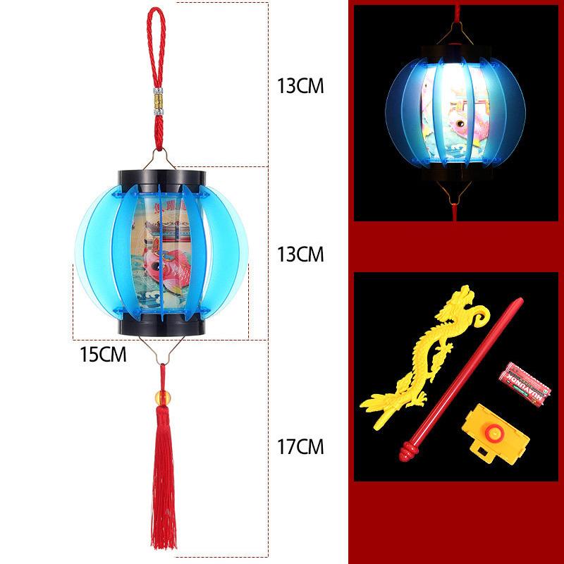 Horse Year New Year Lantern Chinese Style Red Handheld Lantern Tassel Cloth Lantern Hanging Ornament Festival Celebration