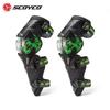 SCOYCO K12 Knee Pads Motorcycle Riding Off-Road Sports Adult Protective Gear In White Black Yellow Green