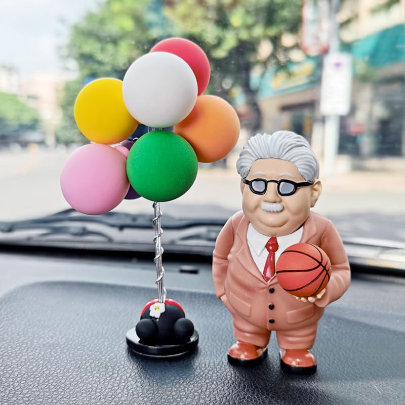 KRGNPLE Slam Dunk Toy Model Figure Mitsuyoshi Anzai Coach Anzai Car Ornament Decorative Cartoon Figure (Design: Coach Anzai, Total 1 Piece)