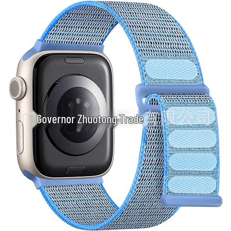 Compatible Apple iWatch11 Double Section Nylon Loop Strap Ultra3 Woven Band