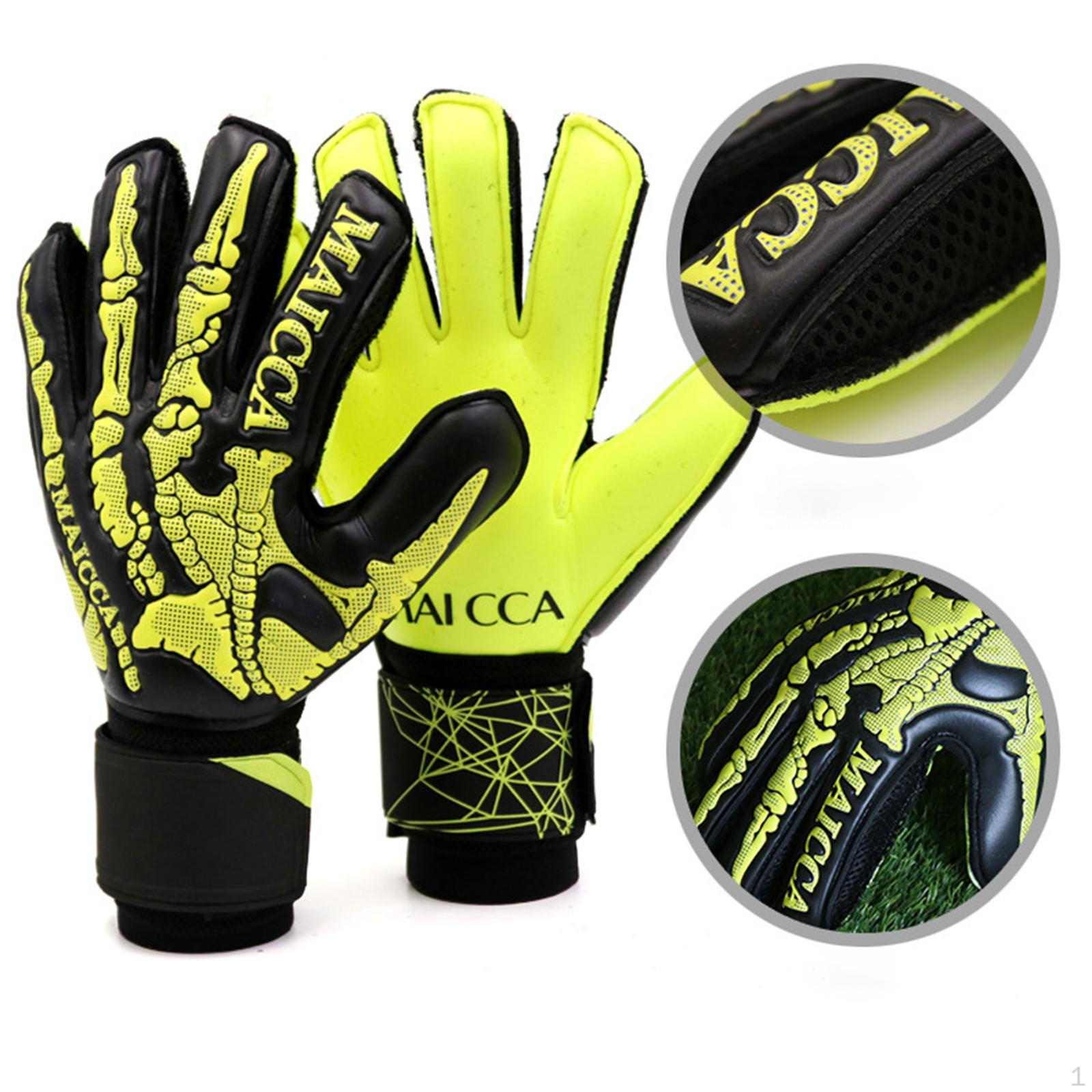 

Gloves nti PU Brethble Plm Gift Footbll for Kids Soccer The Toughest Mens Youths Black Yellow 8