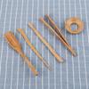 5 Pcs Set Portable Tools Tea Accessories Bamboo Material Tea Shovel Tea Leaks  Chinese Gongfu Tea