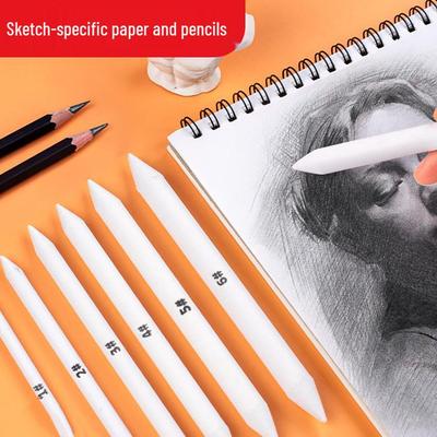 Art Blending and Sketching Set: Paper Stump for Highlighting, Smudging, and Tracing with Pencil/Oil Pastel