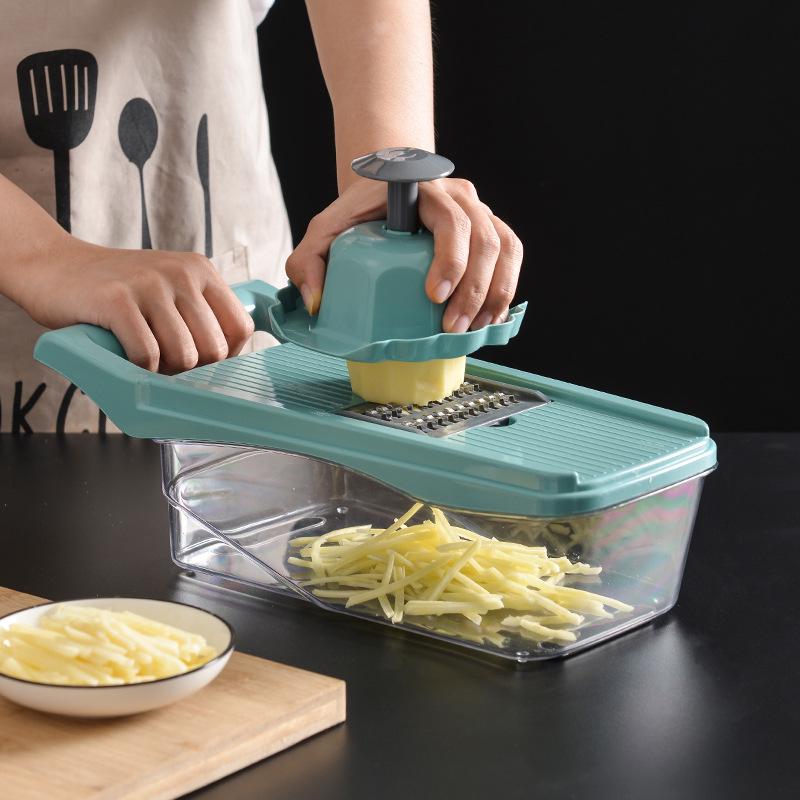 Multifunctional Kitchen Tool Set: Grater, Egg Separator, Vegetable Dicer & Slicer