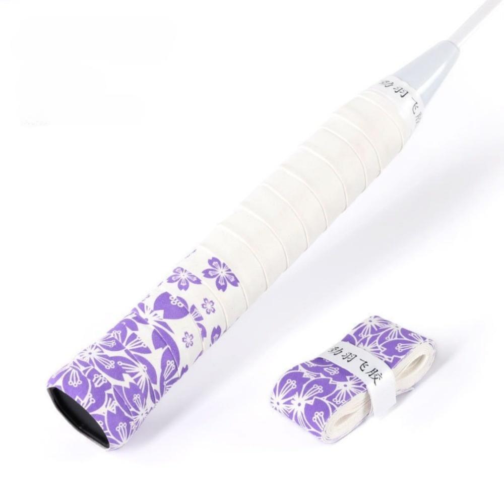 Sakura Print Badminton Racket Grips Wrap Sweat-Absorbent Quickly Self-adhesive Grip