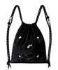 Other-Worldly Silver Flower Gym Sack [Black]