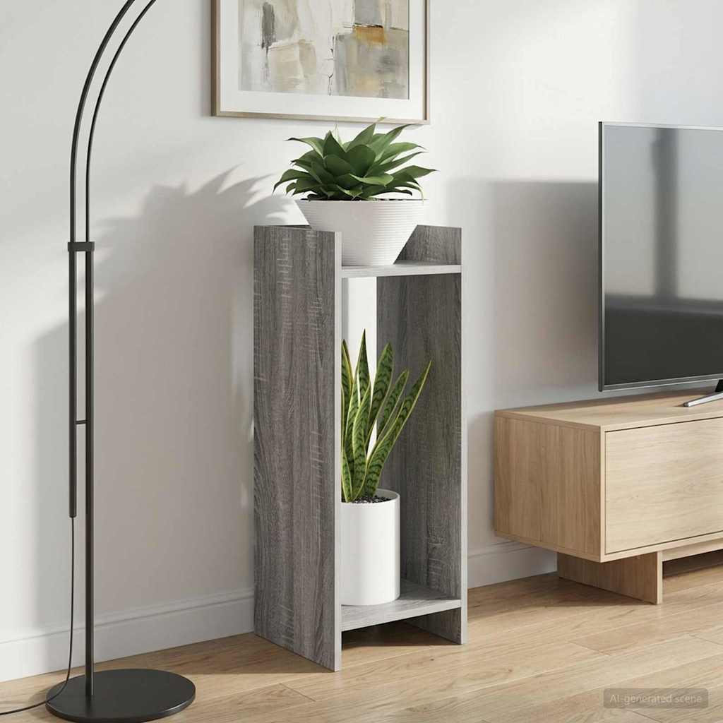Plant Stand Grey Sonoma 30 x 30 x 80 cm Particleboard