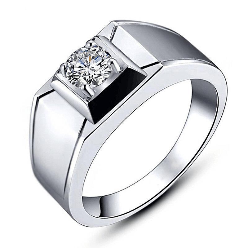 2026 Fashion Versatile Zircon Women's Classic Six-claw One-Carat Women's Ring Living Ring