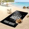 Linkin Park Custom Beach Towel, Print Your Name Text Lightweight Absorbent Towel for Swimming Travel