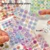 Creative Cute Round Expression Smiley Face Sticker Book with Decorative Patterns for Sealing and Packaging.