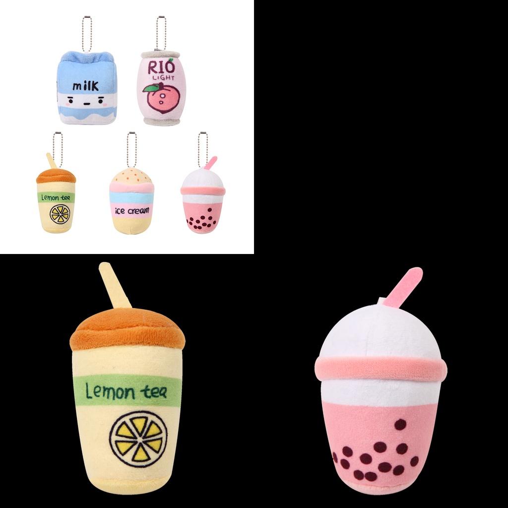 Entzückende Frucht Bubble Tea Stoffplüsch Anhänger Puppe Weihnachtsgeschenk