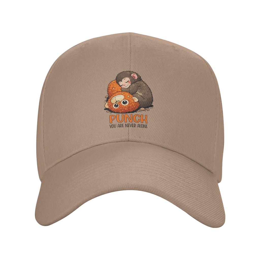 Monkey Punch You Are Never Alone Baseball Cap  Stylish Female Male Trucker Hat Design Tennis Skate Baseball Caps Birthday Gift