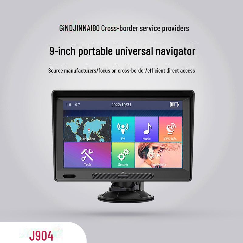 

9-дюймовий портативний GPS-навігатор HD для легкових і вантажних автомобілів 9