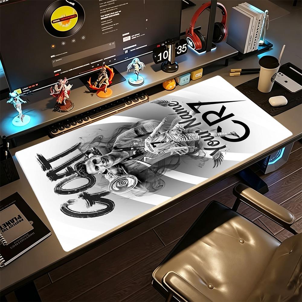 Cristiano Ronaldo (116) Customizable Name Mouse Pad Desk Mouse Pad Desktop Mouse Pad Non-Slip Rubber Bottom Perfect Gift for Gamers