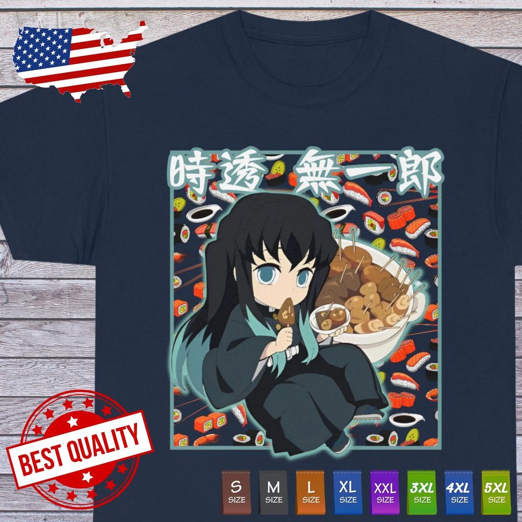 kawaii Muichiro Tokito T Shirt Demon Slayer Anime Clothing Manga Japanese Tee