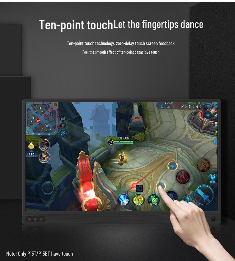 13.3" Ultra-thin 3K Touchscreen Portable Monitor, 1080P HDMI with HDR Support