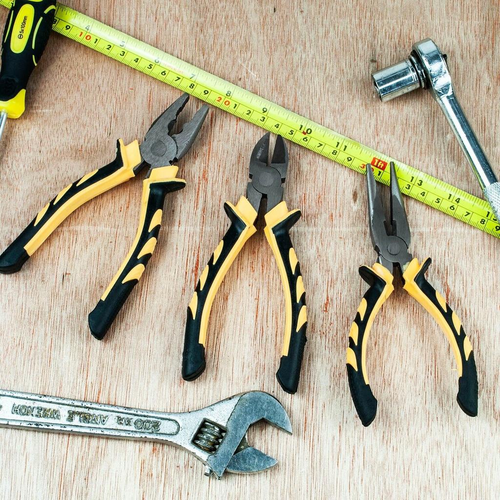3-Piece Heavy-Duty Pliers Set with Soft Grip, 6-inch Carbon Steel