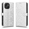For TECNO Spark 40C Wallet Case Dot Pattern Imprint PU Leather Phone Cover with Wrist Strap