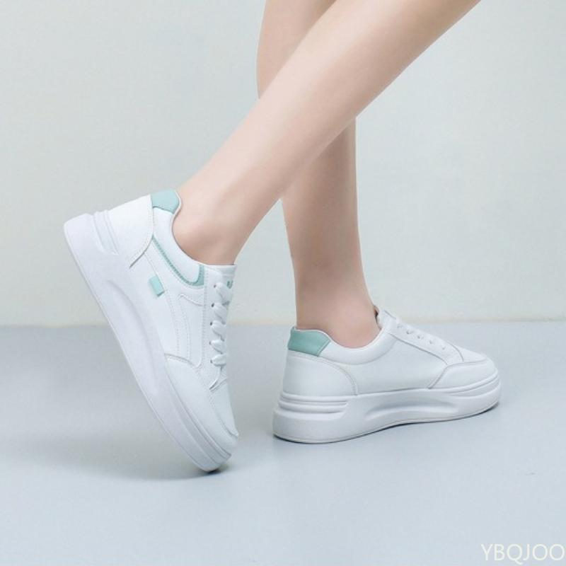 Fashion Outdoor women's walking shoes women's new spring summer simple  comfortable lace up breathable casual sports white shoes
