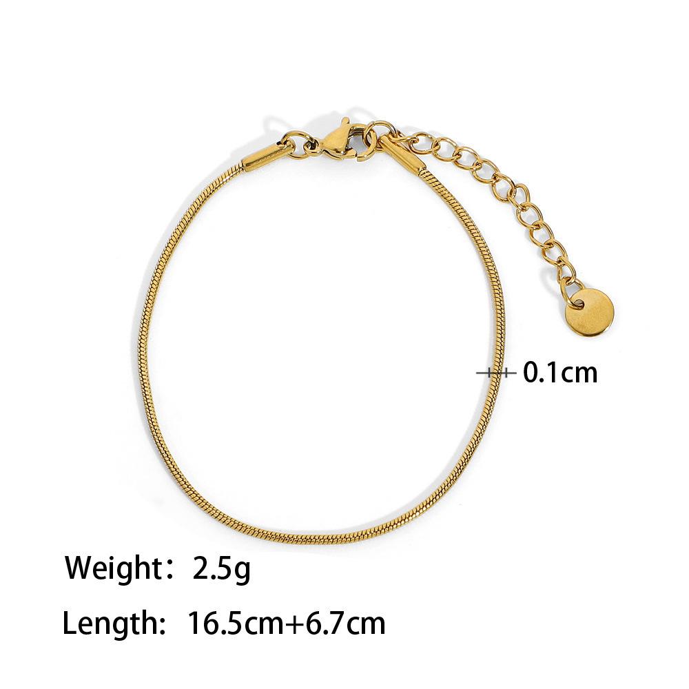Yori 2025 Stainless Steel Geometry Golden Bracelet 18 K PVD Plated Trendy Daily High Quality Jewelry Bijoux Women