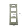 86 Type Wire Box Template Sturdy Gray Socket Bottom for Electrician Work 70mmx60mm