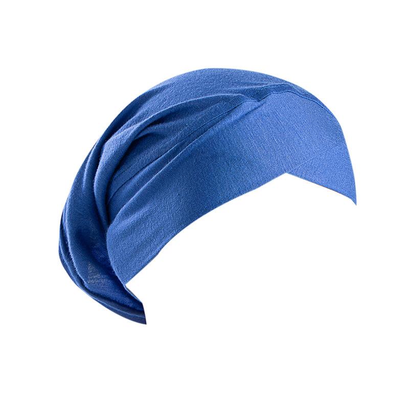 Forehead Criss Cross Muslim Turban Solid Stretch Inner Hijab Caps Ready To Wear Women Head Scarf Under Bonnet Turbante Mujer