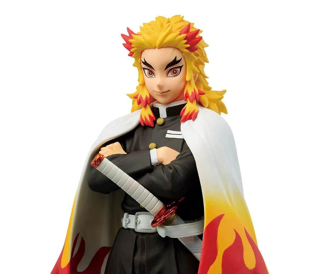 BANPRESTO Dämon Kimetsu no Yaiba Figur Kizuna no Zehnter Kyojuro Rengoku Dämonenjäger - Sou, Form