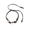 Women's Shell Stone Anklet, Wooden Bead Shell Anklet