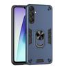 KEYSION Shockproof Armor Case for Samsung A17 5G Soft Silicone+PC Metal Ring Stand Phone Back Cover for Galaxy A17 5G