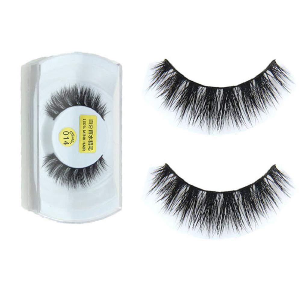 

Beauty Real Long Thick Eye lashes Extension Handmade Mink Eyelashes