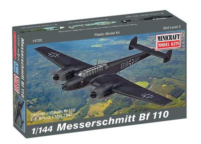 Platz MC14720 German Air Force Messerschmitt Bf110 Plastic Model 1/144