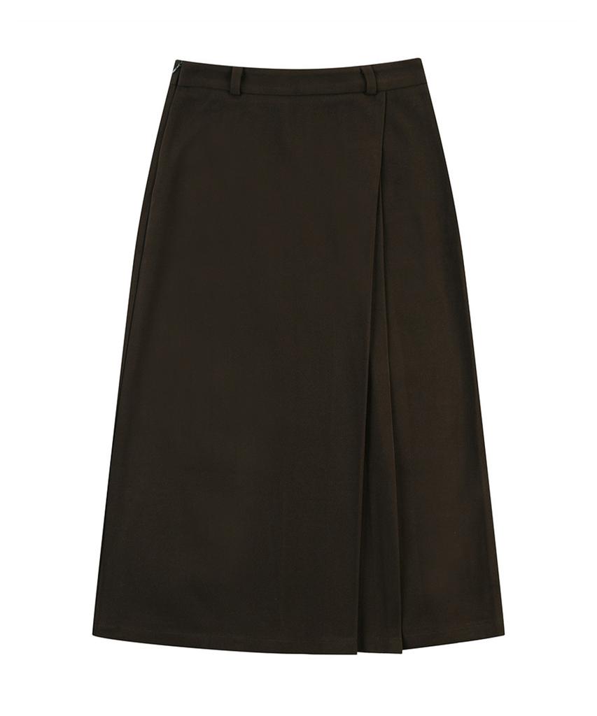 VANAKE Side Pleated Long Skirt_Vb3Zskug03A