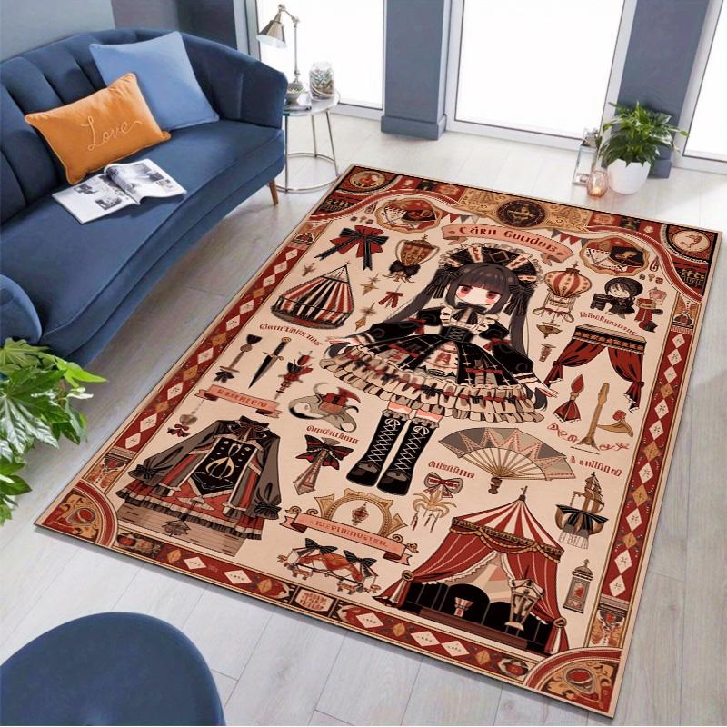 Tappeto Antiscivolo Vintage Circo Lolita, Tappeto per Camera da Letto Soggiorno