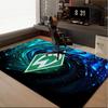 1 Stück Teppich Grün und Weiß Werder Teppich, Stuhlmatte, Bereichsteppich für Büro Schlafzimmer Wohnzimmer Schlafzimmer, Fußmatten Dekoration Weihnachtsgeschenke für Fans