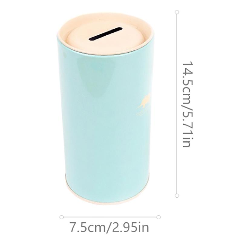 1 Unidad Hojalata Redonda Animal Hucha de Color Hucha Metal Caja de Monedas Decoración del Hogar Caja de Dinero