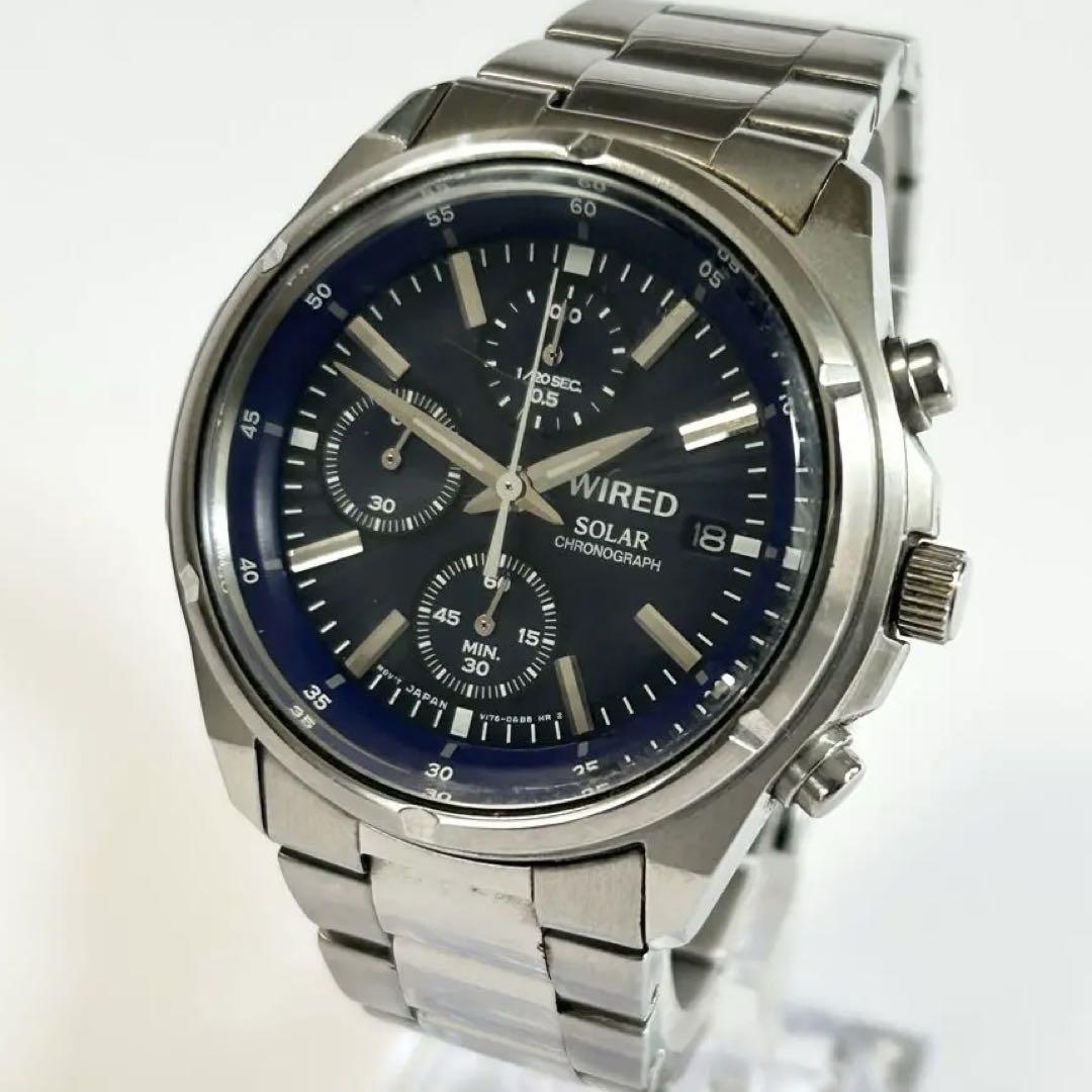 

[Б/У] Рабочий ПРОВОДНОЙ V176-0AB8 Хронограф Солнечный SEIKO