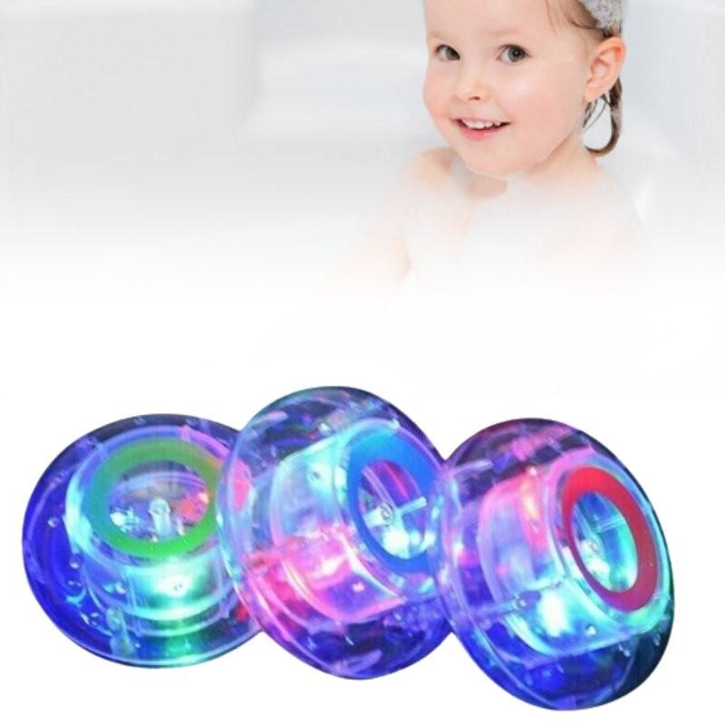 Seven Children Bathtub Colours Lamp Flying Saucer Bath Toy Material Plastic