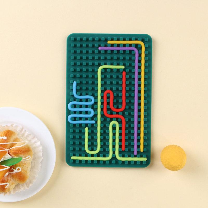 Cross-Border Sensory Silicone Activity Board: Decompression Twist and Play Toy