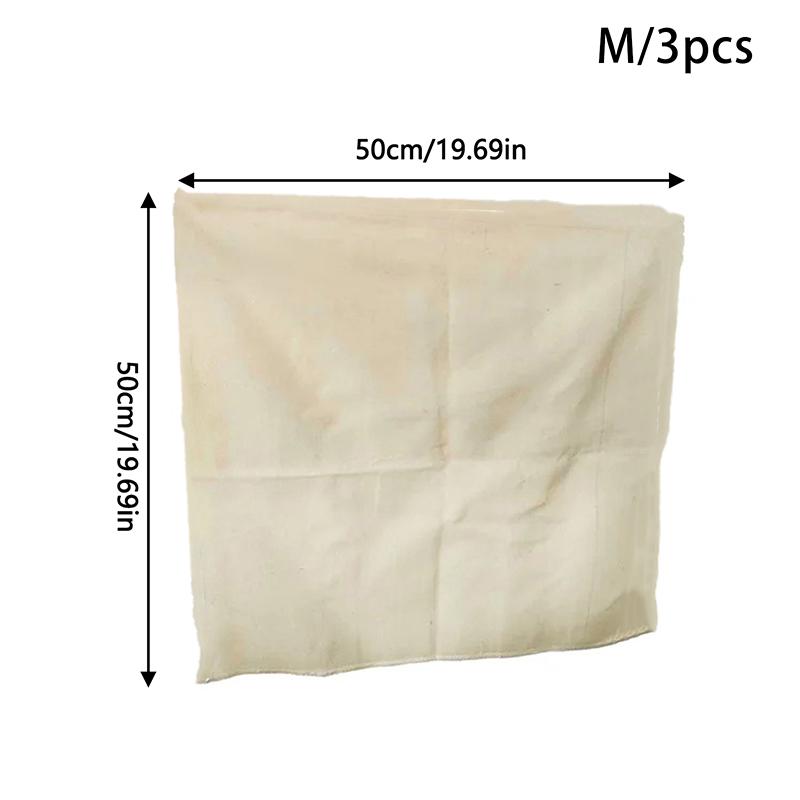 

3 шт. Чистый хлопок Ткань для пароварки Бытовая ткань для ящика Пропаренный рис и булочки Коврик квадратный хлопковый марлевый кухонный пароварка M