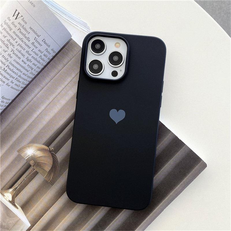 Candy Colorful Cute Love Heart Silicone Phone Case For iPhone 13 12 11 14 15 Pro Max Mini XR XS X 7 8 Plus SE 6 Soft TPU Back Cover