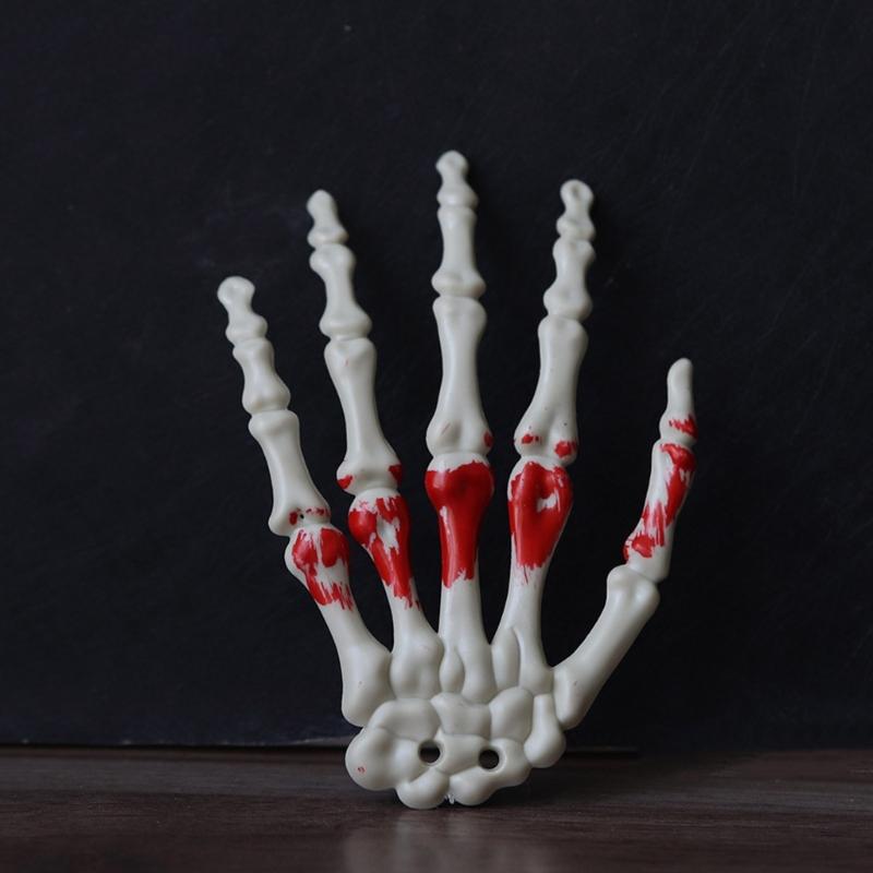 Halloween Skeleton Hands Realistic Plastic Skeleton Hands for Halloween Haunted House Themed Party Decoration Props