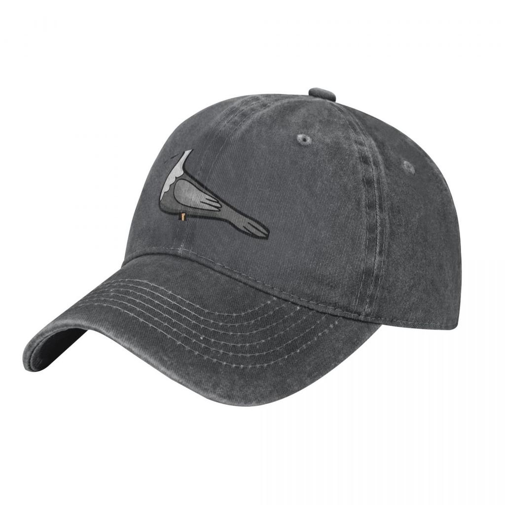 Great White Pelican Cartoon Baseball Caps Vintage Denim Washed Headwear Unisex Style Outdoor Running Hats