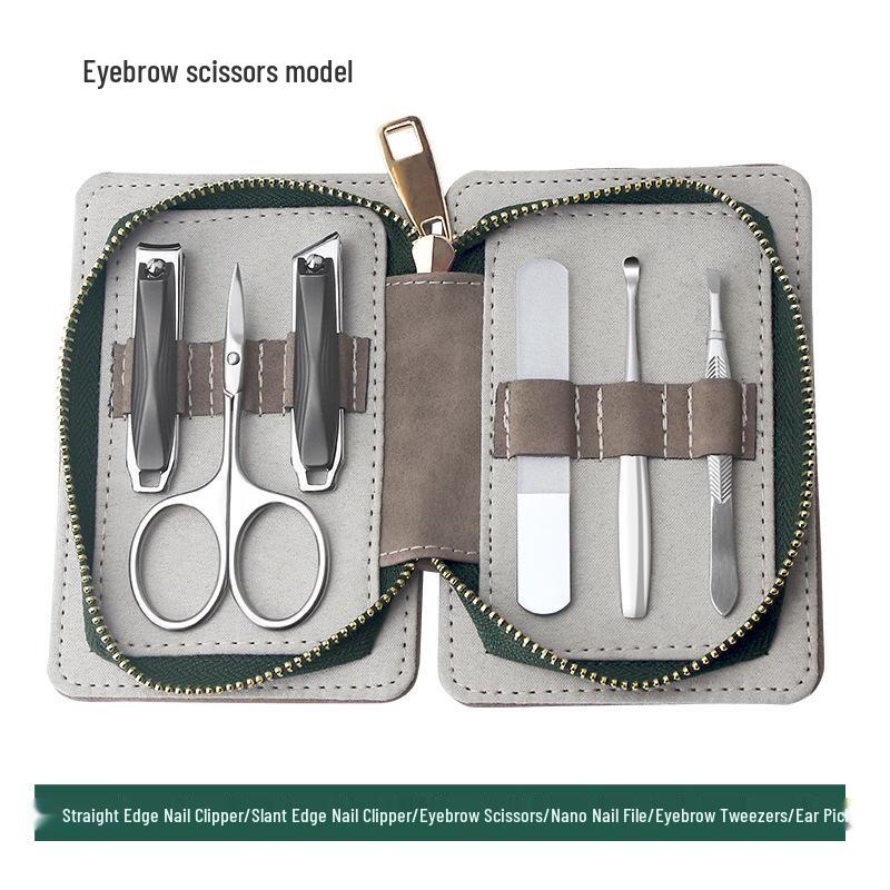 Qiao Lady Zinc Alloy 6-Piece Nail Clippers Manicure Set with Custom Logo Gift Box