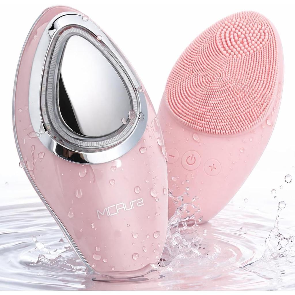 Cleansing brushfacial deviceEMSthermalultrasonic vibrationpore cleansingblackhead careion introductionlight estheticIPX6 waterprooflightweightbath LED